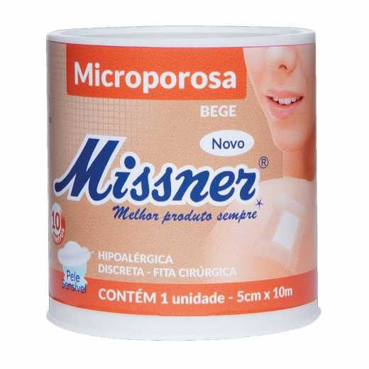Fita Cirúrgica Microporosa Bege Missner 5cmx10cm