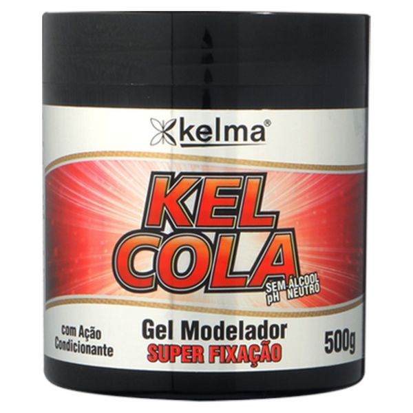 Gel Modelador Kelma Kel Cola Super Fixação 500g