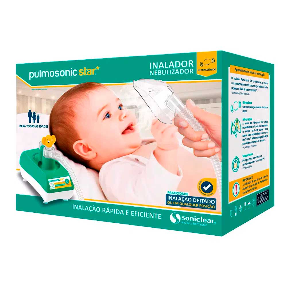 Inalador Ultrassônico Soniclear Pulmosonic Star 1 Unidade - Imagem 2