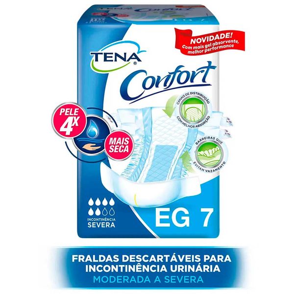 Roupa Íntima Descartável Tena Confort Eg 7 Unidades