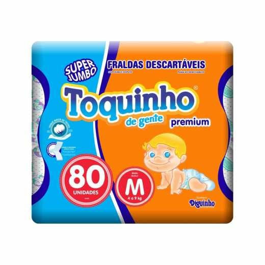 Fralda Toquinho De Gente Premium M 80 Unidades