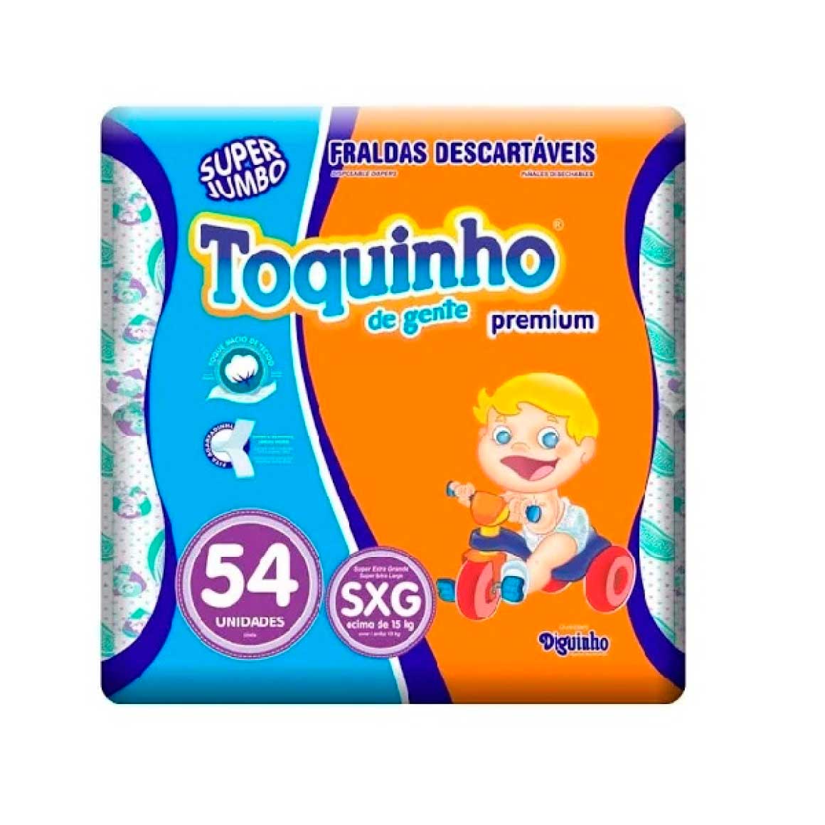 Fralda Toquinho Da Gente Confort Sxg 54 Unidades