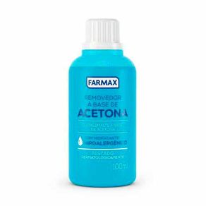 Removedor De Esmalte À Base De Acetona Farmax 100Ml