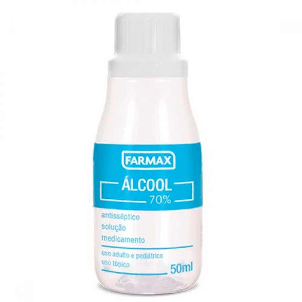 Álcool Líquido 70% Farmax 50ml