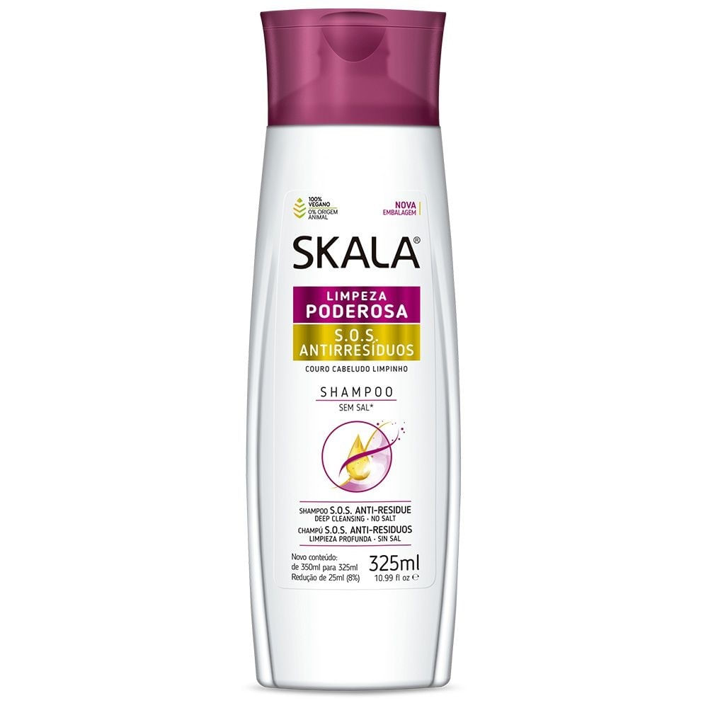 Shampoo Skala S.o.s. Antirresíduos 350ml