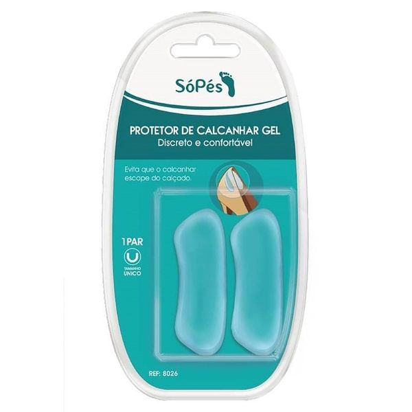 Protetor De Calcanhar Só Pés Tamanho Único Gel 1 Par