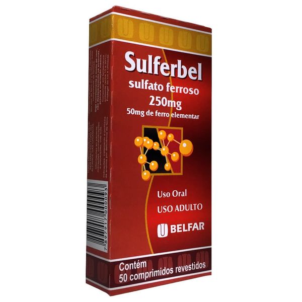 Sulferbel 50mg 50 Comprimidos Revestidos