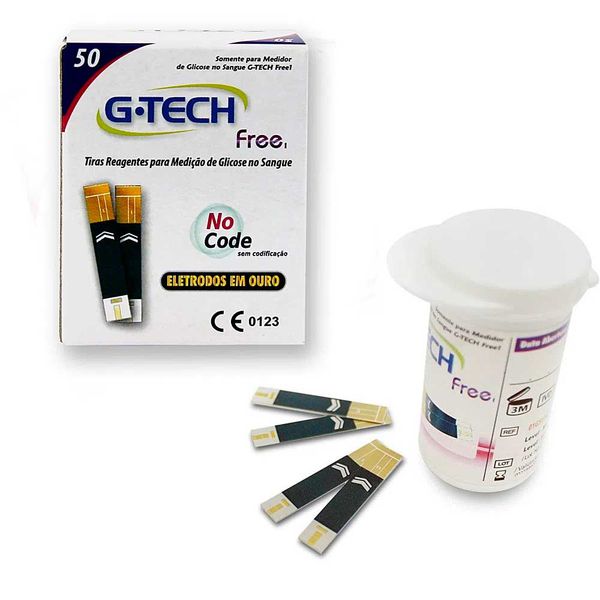 Tira Teste G-tech Free1 50 Tiras