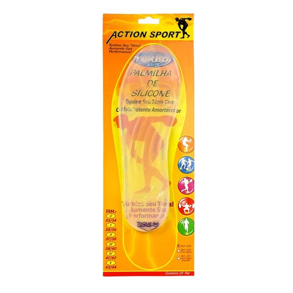 Palmilha De Silicone Ortho Pauher Action Sport N 35/36 1 Par