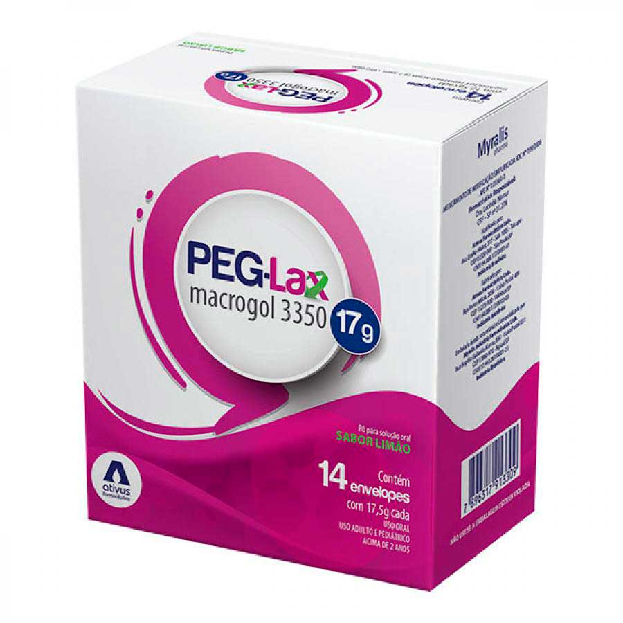 Peg-lax Limão Pó Para Solução Oral 14 Sachês De 17,5g