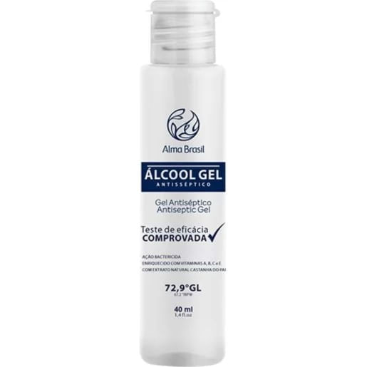 Álcool Em Gel 70% Alma Brasil 40ml
