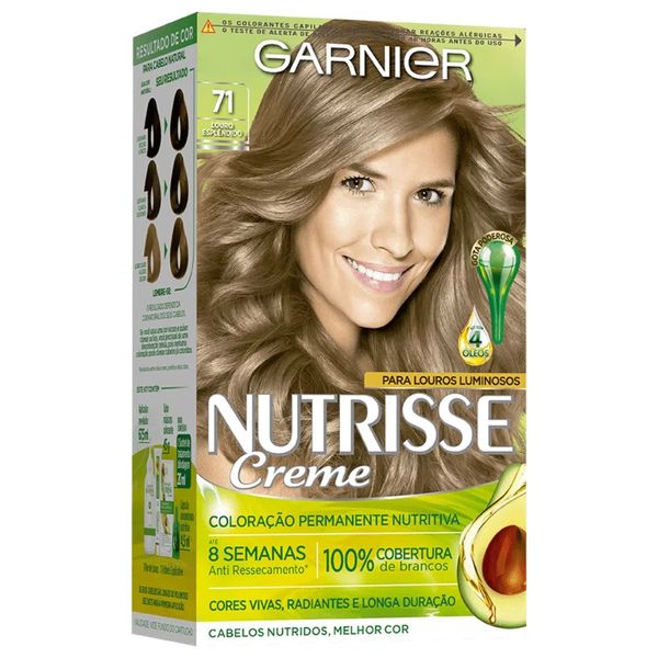 Tintura Garnier Nutrisse N 7.1 Louro Claro 1 Kit