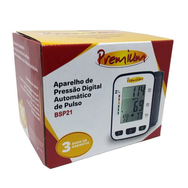 Aparelho De Pressão Digital Glicomed De Pulso Premium Bsp21 1 Unidade