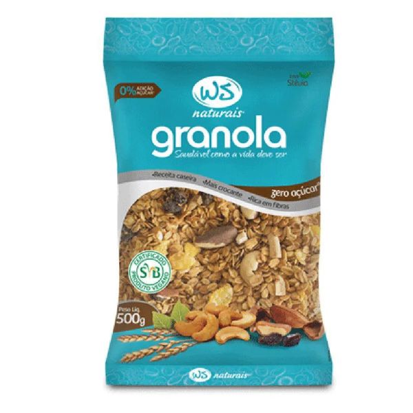 Granola Ws Naturais Zero Açúcar 500g