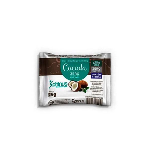 Cocada Phinus Zero Açúcar 25g