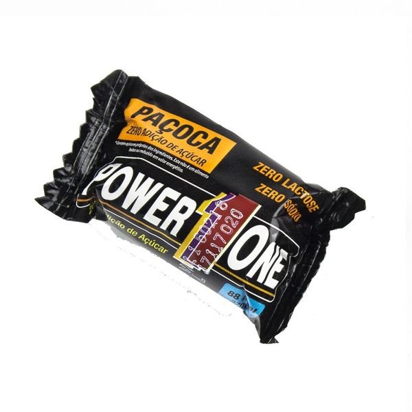 Paçoca Rolha Power1one Zero Açucar 18g
