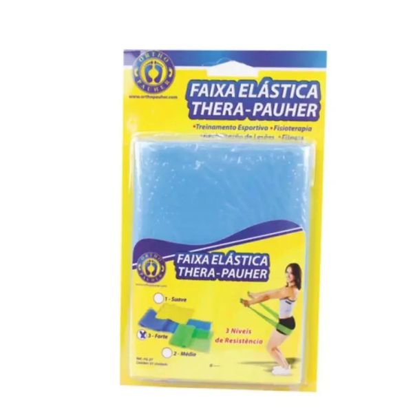Faixa Elástica Forte Ortho Pauher Thera-pauher Azul 1 Unidade
