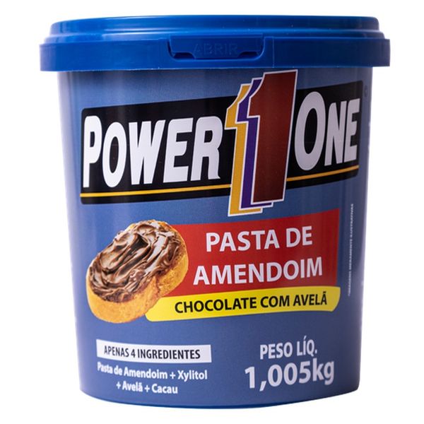 Pasta De Amendoim Power1one Chocolate E Avelã 1kg