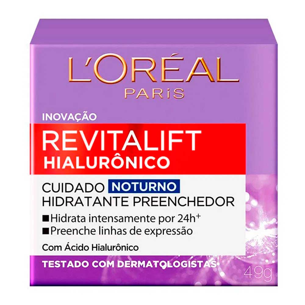 Creme Anti-idade Loréal Revitalift Hialurônico Noturno 50ml