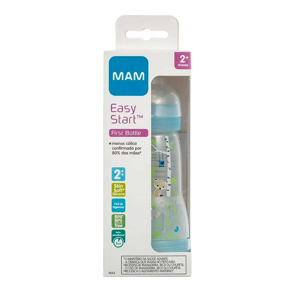 Mamadeira Mam Easy Start Boy Azul 260ml 1 Unidade