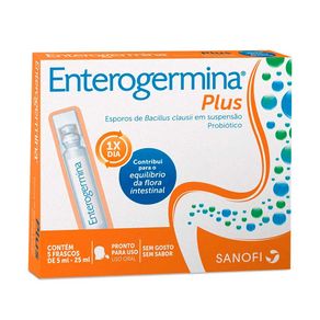 Enterogermina Plus Suspensão Oral 5 Frascos De 5Ml