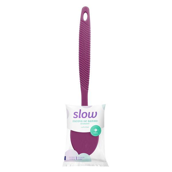 Escova De Banho Lanossi Slow Relaxante Roxa 1 Unidade