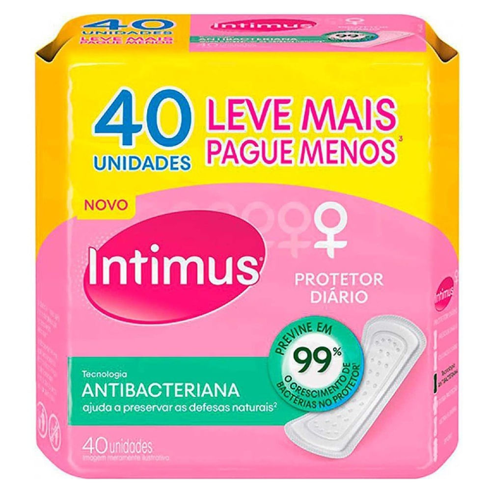 Absorvente Intimus Days Antibacteriana 40 Unidades