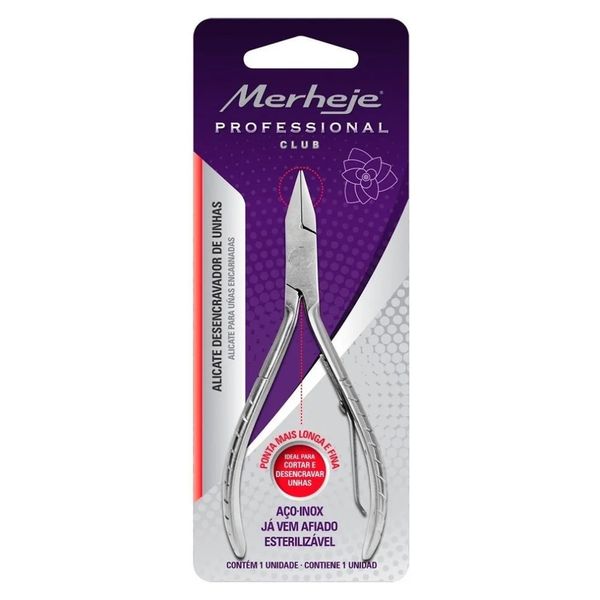 Alicate De Unhas Merheje Profissional Club 1 Unidade Alicate Unha Merheje Desencrav