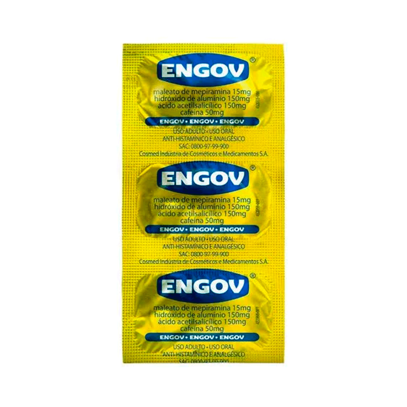 Engov 15mg/150mg/150mg/50mg 6 Comprimidos