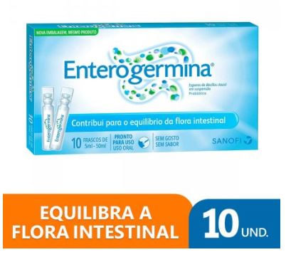 Enterogermina Suspensão Oral 10 Frascos De 5ml