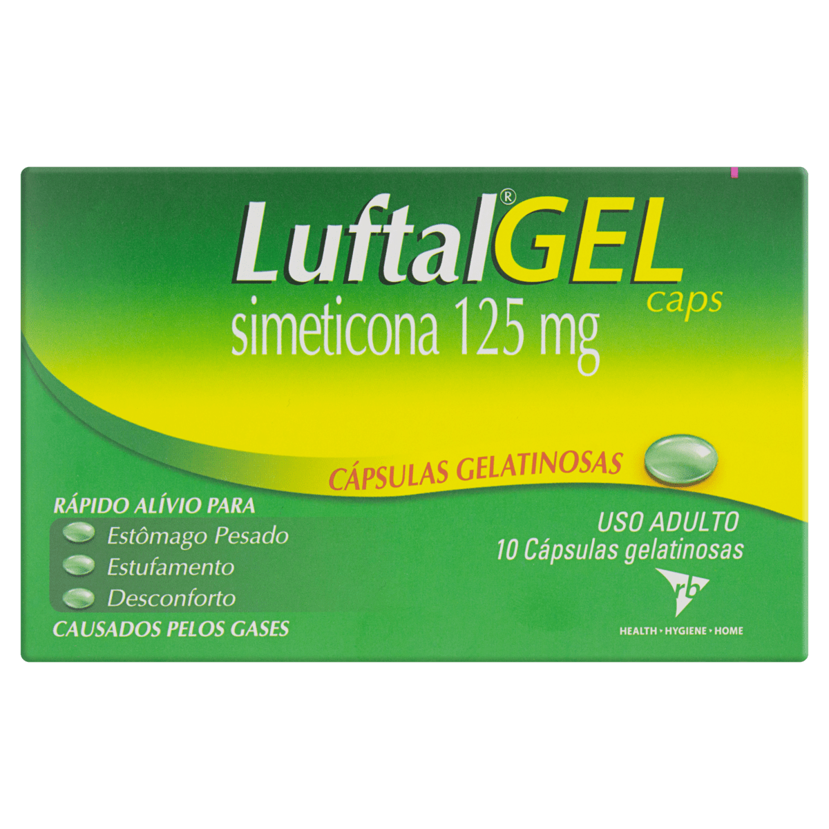 Luftal Gel Caps 125mg 10 Cápsulas Gelatinosas