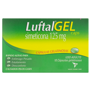 Luftal Gel Caps 125Mg 10 Cápsulas Gelatinosas