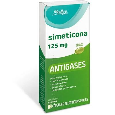 Simeticona 125mg 10 Cápsulas Moles Medley