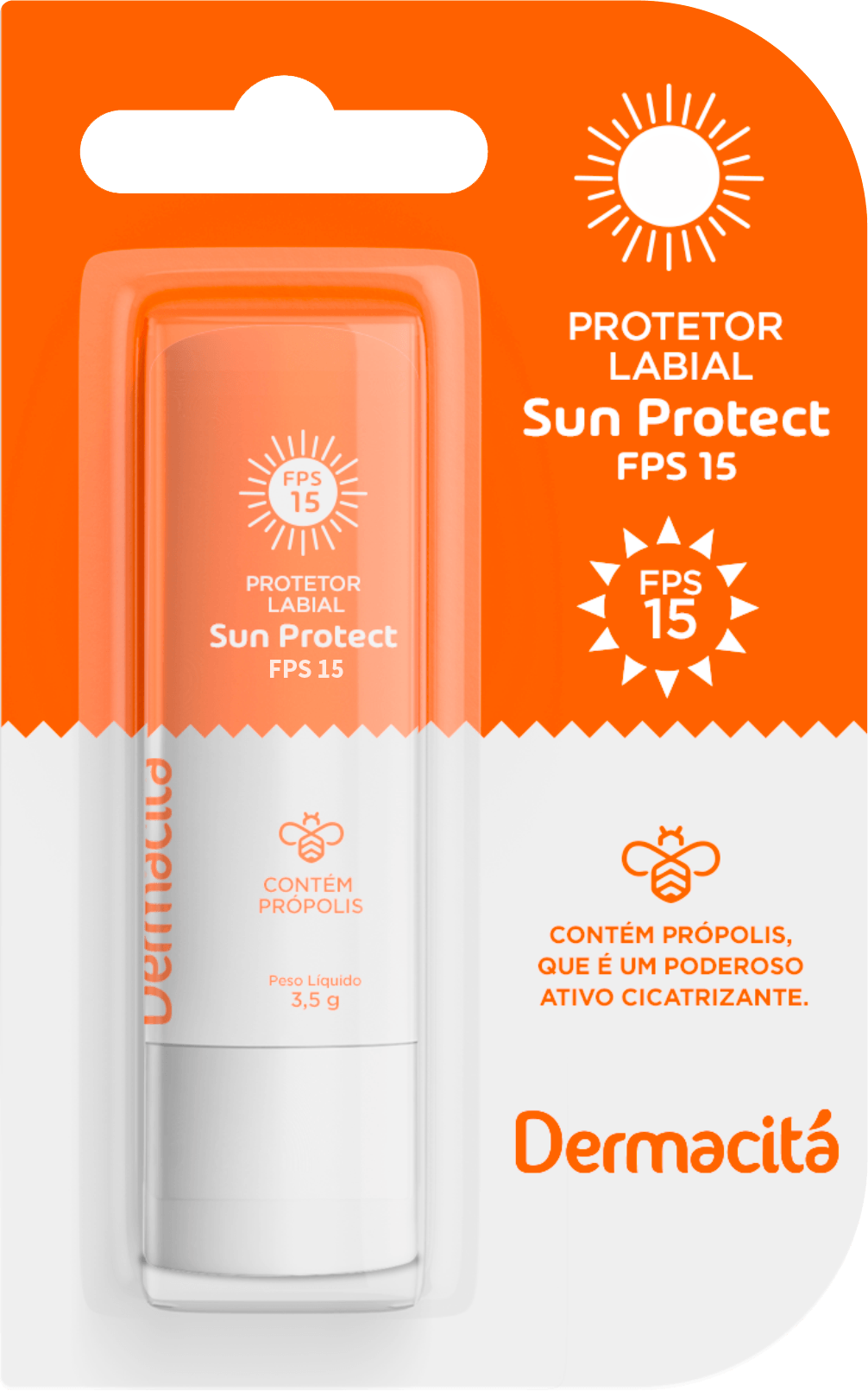 Protetor Labial Dermacitá Sun Protect