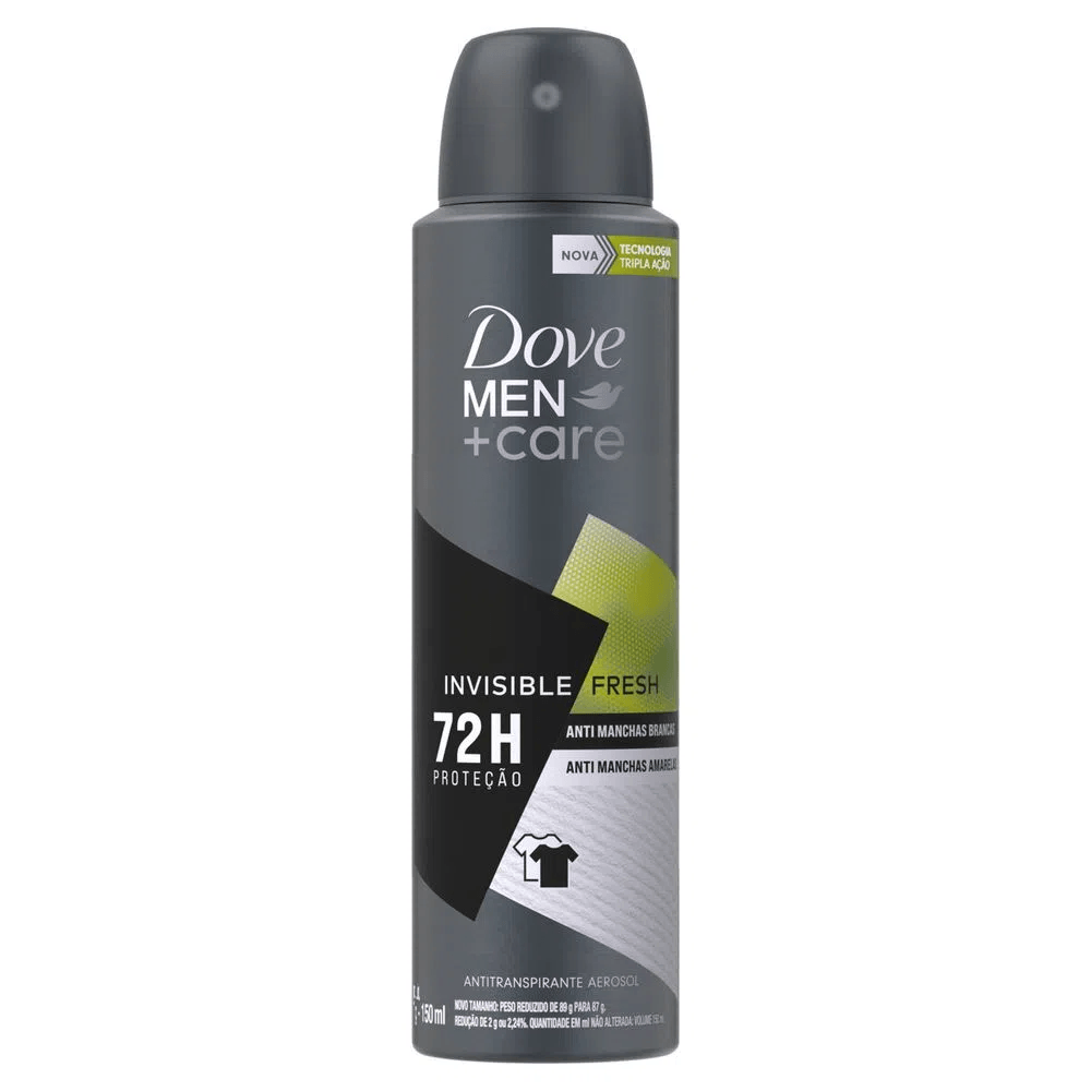 Desodorante Aerosol Dove Men Invisible Fresh 75h 150ml