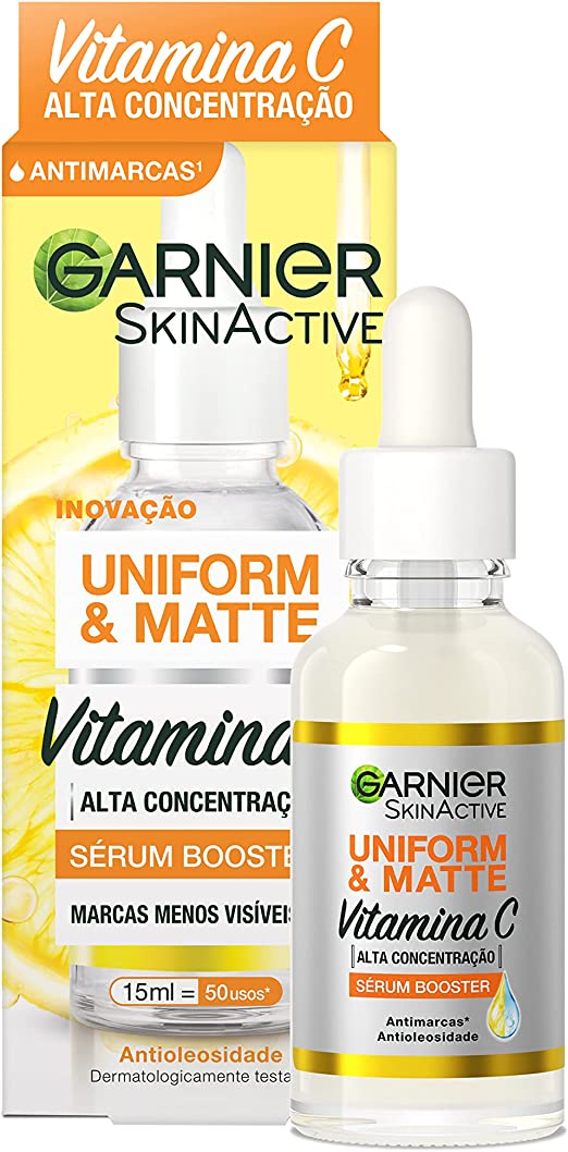 Serum Facial Antimarcas Garnier Uniform&matte Vitamina Com 15ml