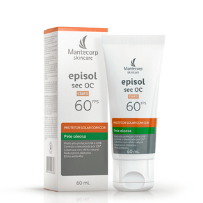 Protetor Facial Mantecorp Episol Sec Oc Claro Fps 60 60Ml