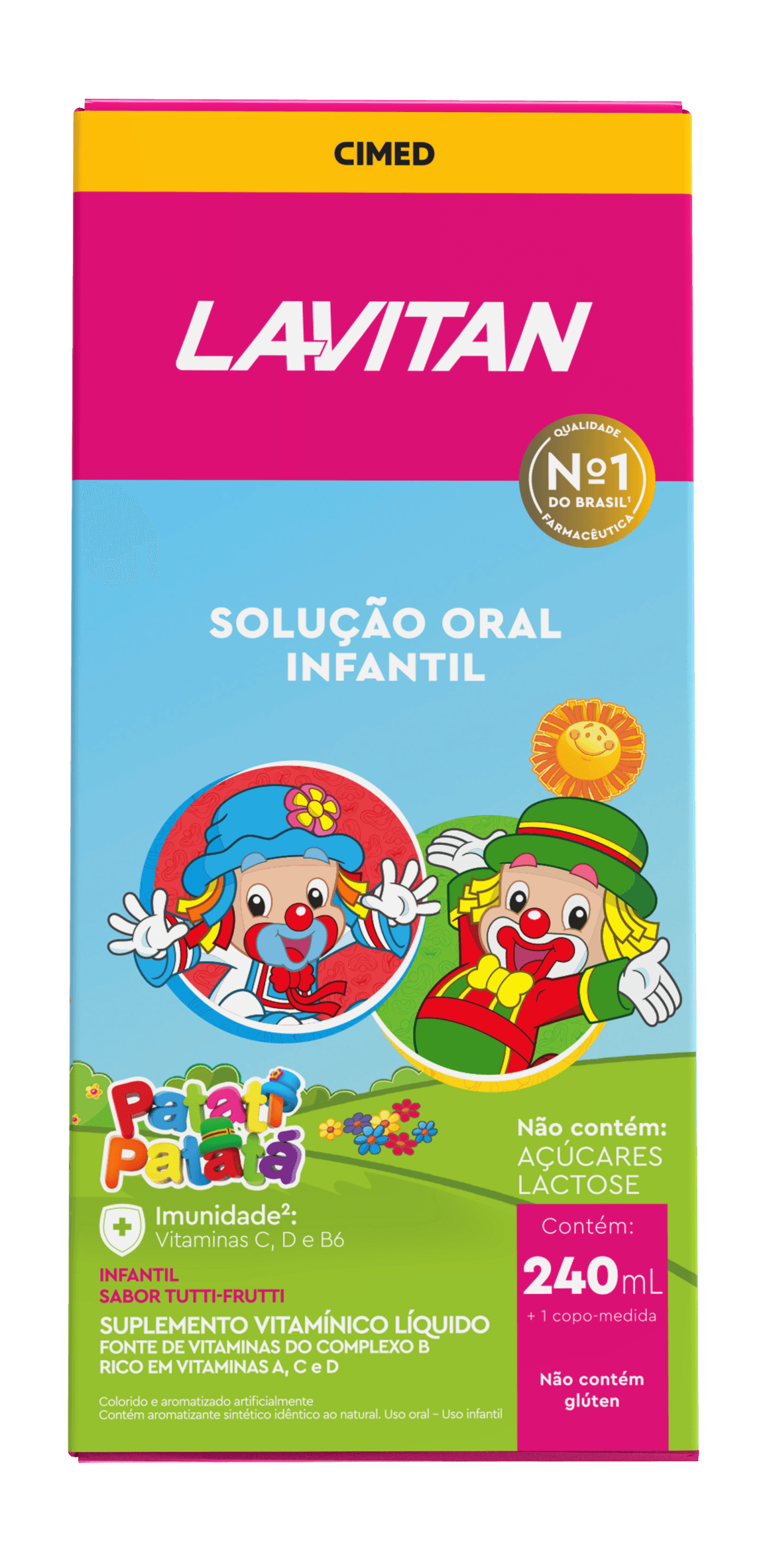 Lavitan Kids Tutti-frutti Solução Oral 240ml