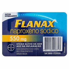Flanax 550Mg 2 Comprimidos Revestidos