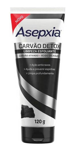 Esfoliante Facial Asepxia Carvão Detox 120g
