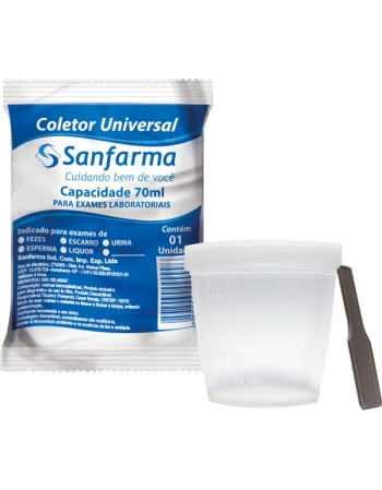 Coletor Universal Sanfarma 70ml