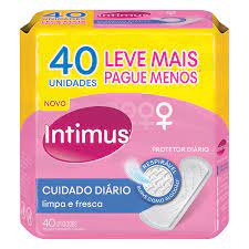 Absorvente Intimus Days Sem Perfume Sem Abas 40 Unidades
