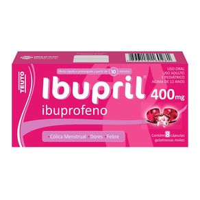 Ibupril 400Mg Gel Com 8 Capsulas