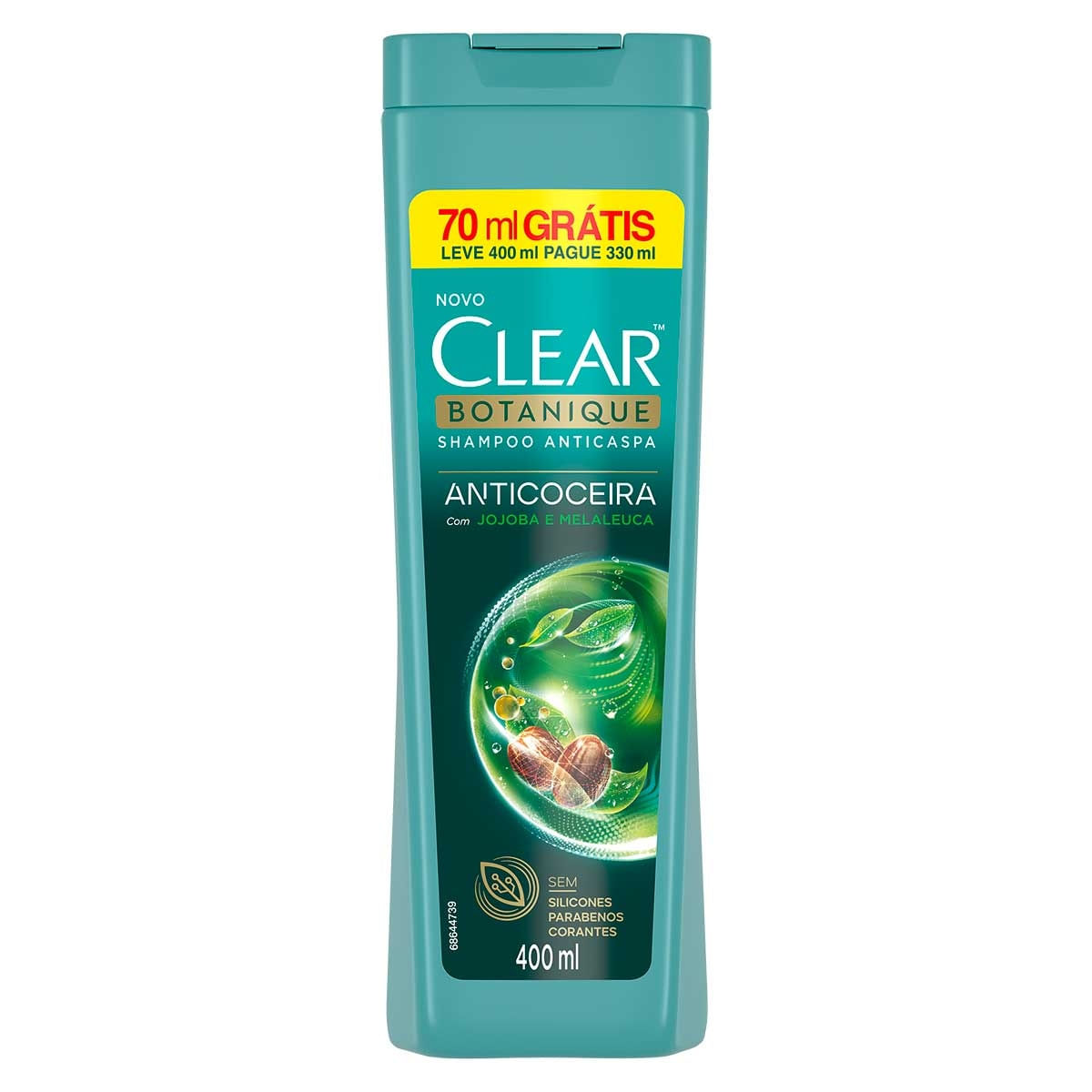 Shampoo Clear Anticoceira 400ml Leve+pague-