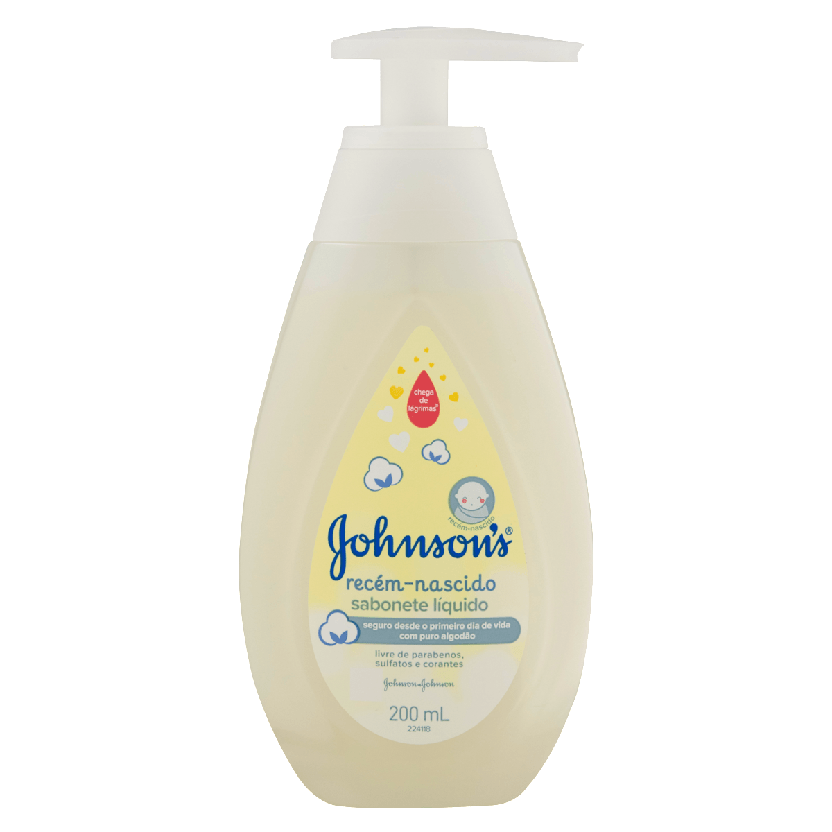 Sabonete Líquido Infantil Johnson’s Recém Nascido 200ml