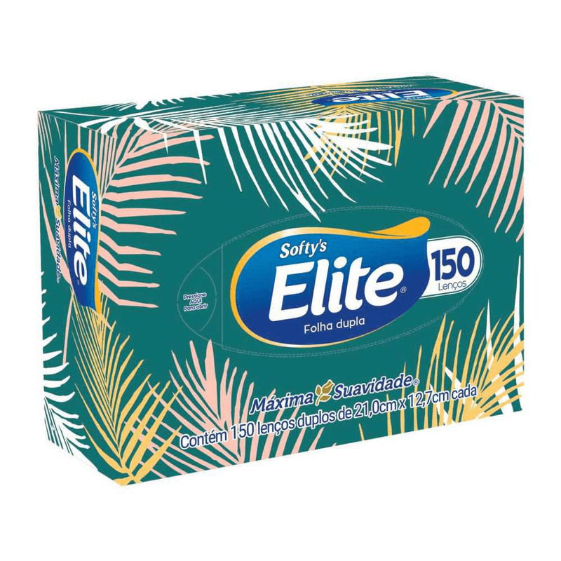 Lenços De Papel Softys Elite Folha Dupla 150 Unidades - Imagem 2
