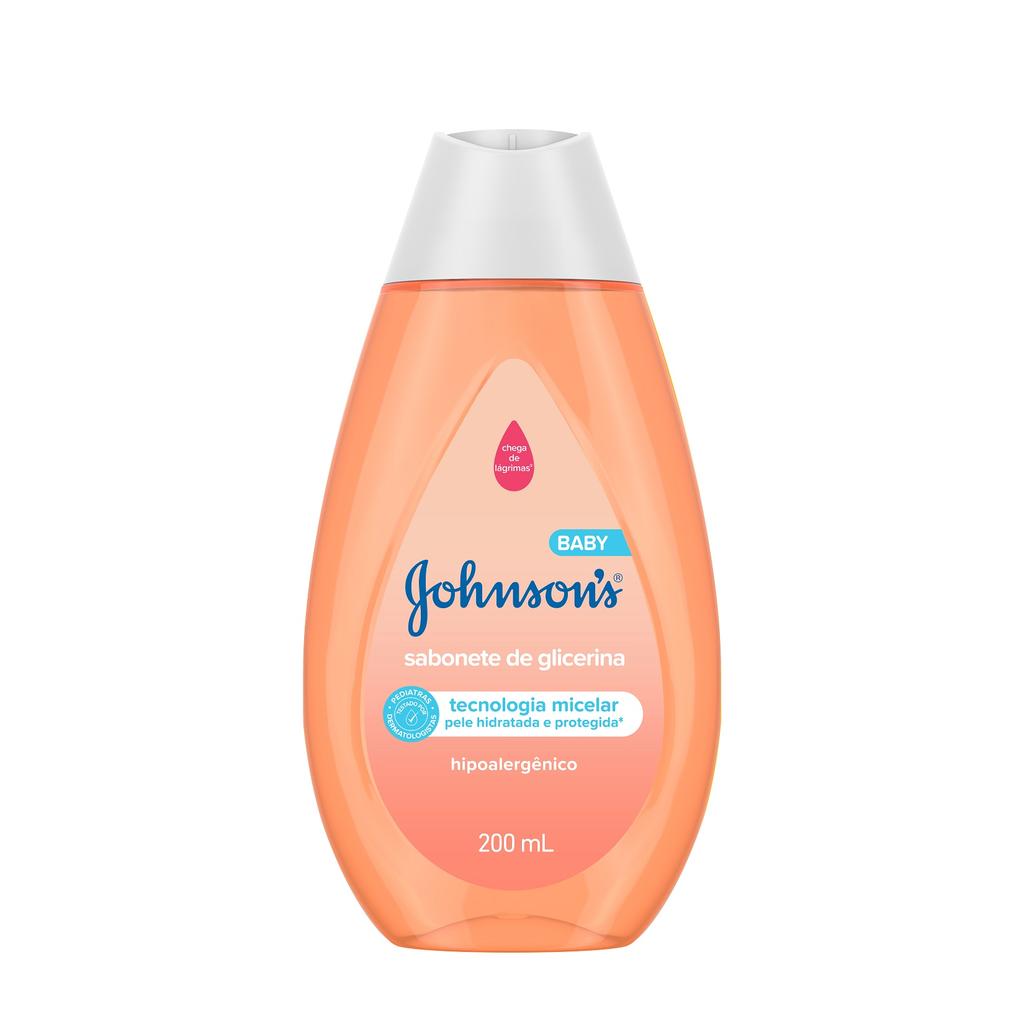 Sabonete Líquido Infantil Johnsons Glicerinado Baby Da Cabeça Aos Pés 200ml