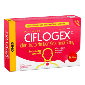 Ciflogex Cereja 3Mg 12 Pastilhas