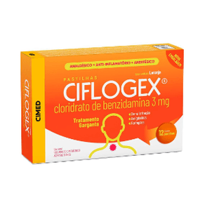 Ciflogex Laranja 3Mg 12 Pastilhas