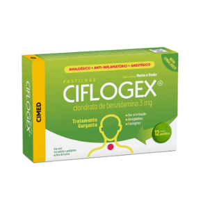 Ciflogex Menta E Limão 3Mg 12 Pastilhas